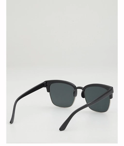 Détail de lunettes de soleil demi-cerclées pour enfants avec bordure en métal et 2394