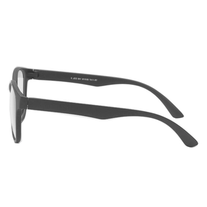 Classic round matte black TR90 eyewear frames with lightweight stylish design for adults