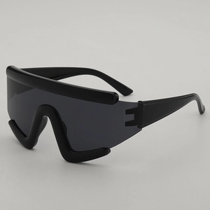 Oversized Shield Sunglasses PC AC Lens Windproof Outdoor Cycling Futuristic Cyberpunk Y2K Style Eyewear