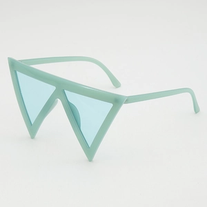 Oversized Triangle Sunglasses For Women Men PC Frame AC Lens UV400 Exaggerated Geometric Hip Hop Party Trendy Sun Glasses