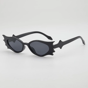 Irregular Bat Wing Shape Sunglasses PC Frame AC Lens Gothic Y2K Hip Hop Party Funny Eyewear For Unisex