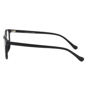 Lightweight black TR90 optical glasses frame with retro floral interior and slim temples