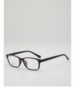 Détail de la monture de lunettes carrée noire mate TR90-1175 légère avec dimensions
