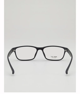 Detail of matte black TR90 square glasses frame with size specs TR90-1167 54-18-145