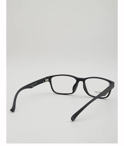 Detail view of matte black square TR90 frame with model number TR-1167 and integrated nose pads