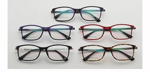 Multiple colors of square optical glasses frames with model 3097 and size dimensions