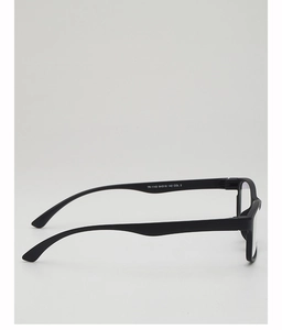 Side view of lightweight black TR material eyeglass frame showing model TR-1143 details