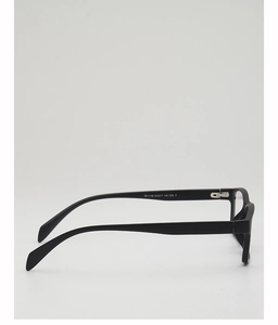 Detailed side view of matte black TR90 frames with durable metal hinge and temple specs