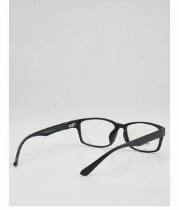 Macro detail of TR-1129 glasses frame with visible TR90 material markings and size specs