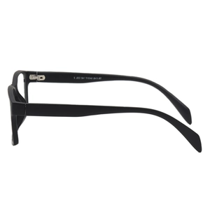 Classic black TR90 square frame glasses with a lightweight side view and streamlined design