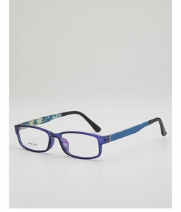 Detail view of TR90 glasses frame showing size specs 51-17-142 and blue star pattern