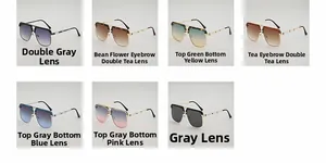 Multiple color options for aviator sunglasses with metal frames and gradient lenses