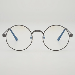Retro Runde Brille Metall Optischer Rahmen Klare Gläser Leicht Vintage Stil Mode Brillen Für Damen Herren