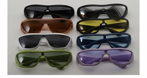 Collection de lunettes de soleil de sport Y2K en huit couleurs pour hommes et femmes