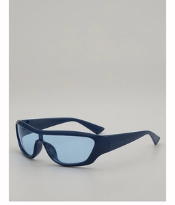 Détail du modèle JH18222 lunettes de soleil sport bleu foncé et verres bleus
