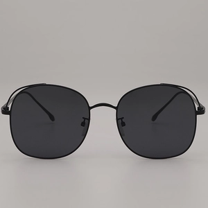 Retro Oversized Sunglasses Metal Frame AC Lens UV400 Dopamine Color Ocean Lens Fashion Eyewear For Beach Vacation Travel