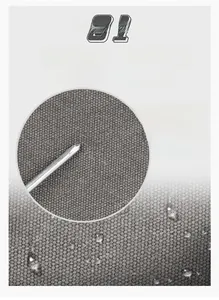 Detail of waterproof and anti-scratch high-density fabric texture for fashion backpack