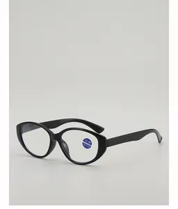 Detail of anti-blue light reading glasses with +2.50 strength and 62-64mm PD label