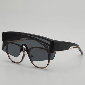 2025 Radsport-Sonnenbrille mit UV-Schutz und übergroßen Gläsern für Brillenträger