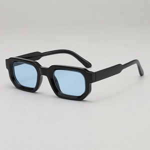 Lunettes De Soleil Carrées Rétro Monture Polycarbonate Verres Acryliques Protection UV400 Couleur Gelée Mode Coréenne