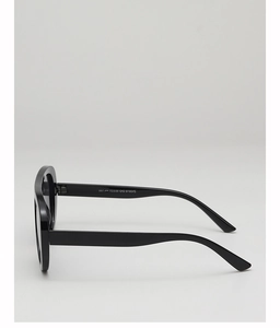 Detail view of black aviator sunglasses temple with model number SN3018 engraving