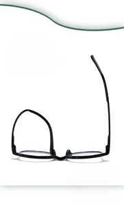 Detail view of flexible black silicone frame legs showing high elasticity for kids glasses