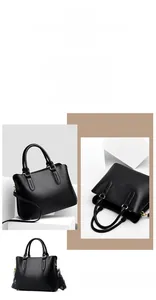Detail showing high-quality lychee grain leather and light gold metal hardware on the tote