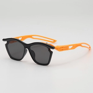 Kids Sunglasses PC Frame AC Lens UV400 Protection Outdoor Cycling Running Geometric Hollow Temple Eyewear Boys Girls