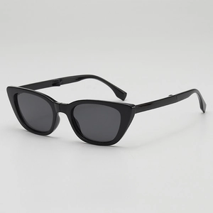 Foldable Kids Sunglasses UV400 Protection Cat Eye Vintage Style AC Lens PC Frame For Boys Girls