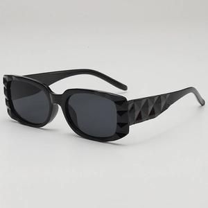 Square Sunglasses Geometric Diamond Cut PC Frame UV400 Protection Candy Color Retro Y2K Street Style For Women Men