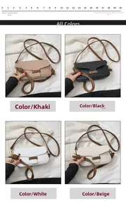 Four color options of lychee pattern crossbody bags with stylish knot shoulder straps