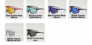 Multiple color options for kids oversized cycling sunglasses with mirrored lenses