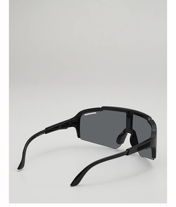 Close-up of kids sports sunglasses showing inner temple details and size markings