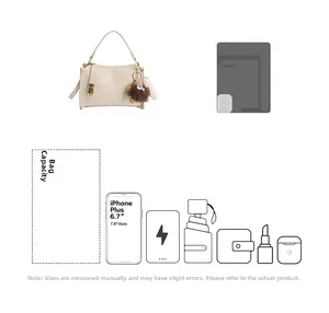 Internal capacity of vintage Boston bag showing space for a 6.7 inch smartphone