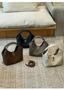 Handtaschen aus Leder mit Litschimuster in mehreren Farben mit Schultergurt