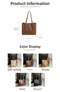 Tabella delle taglie dettagliata e collezione multicolore di questa grande borsa tote