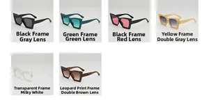 Variety of jelly color small frame cat eye sunglasses in multiple fashionable lens tints