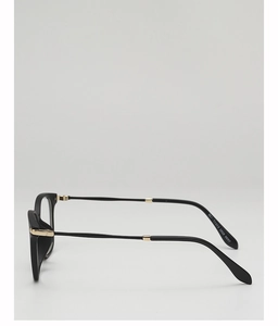 Detail view of TR90 lightweight square frame glasses with elegant golden hinge hardware