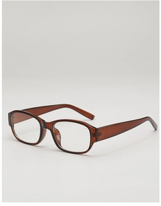 Detailed side view of glossy amber leopard print square sunglasses with thick frames