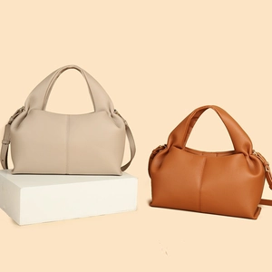 Sac À Main Femme En Cuir PU Grainé Minimaliste Design Nuage Sac À Épaule Bandoulière Polyvalent Pour Le Quotidien