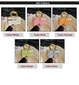 Acrylic evening clutch bag collection with marble pattern and gold metal top handle