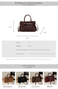 Size guide for large capacity matte tote bag showing dimensions and color options