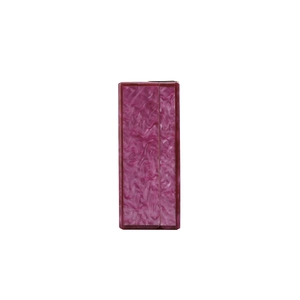 Pochette de soirée chic en acrylique marbré violet avec structure rigide rectangulaire