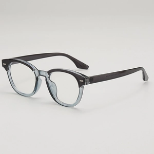 Retro Round Optical Eyeglasses Frame Anti Blue Light Fashion Unisex PC Frame AC Lens Eyewear