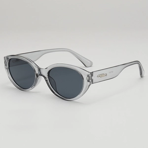 Lunettes De Soleil Rétro Cat Eye Monture PC Verre AC Protection UV400 Petites Ovales Tendance Extérieur Hommes Femmes