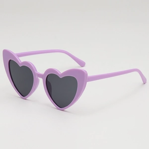 Lunettes De Soleil Coeur Pour Enfants Protection UV400 Monture PC Verres AC Mode Rétro Pour Filles Fête Photographie