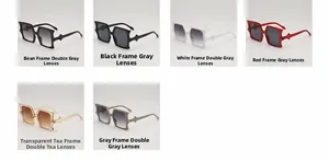 Detailed grid view of butterfly wing sunglasses in various frame and lens colors