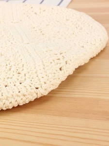 Borsa artigianale in corda di cotone intrecciata bianco crema per uso quotidiano e mare