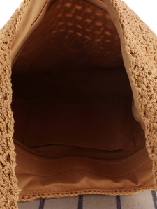 Sac bandoulière spacieux en coton tissé avec doublure en tissu et poche zippée pratique
