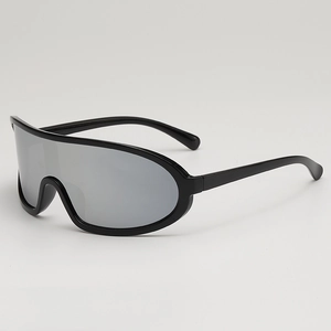 Oversized Sports Sunglasses PC Shield Windproof UV400 For Cycling Running Hiking Futuristic Y2K Style Unisex